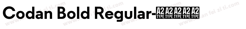 Codan Bold Regular字体转换